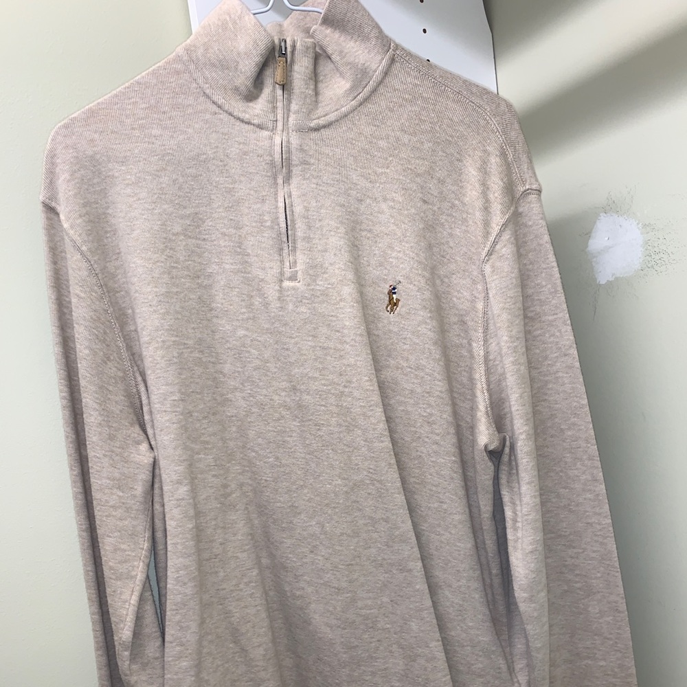 Oatmeal Polo Ralph Lauren Quarterzip